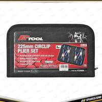 4 Pcs of PK Tool 225mm Circlip Plier Set - Include Internal & External Pliers