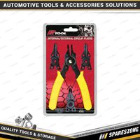 PK Tool 150mm 6 Inch Internal/External Circlip Plier - Straight & 90 Degree Nose