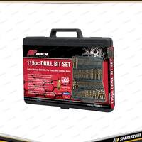 115 Pcs of PK Tool Drill & Bit Set - Use with Electric Drills & Screwdrivers