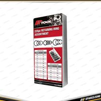 225 Pcs of PK Tool Retaining & Snap Rings Assortment - Re-Sealable Plastic Case