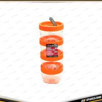 4 Pcs of PK Tool Smart Storage Jar Medium - Stack & Interlock with Each Other