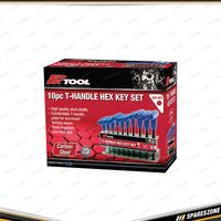 10 Pcs of PK Tool T-Handle Hex Key Set - SAE High Quality Steel Shafts