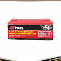 17 Pcs of PK Tool Thread Repair Tool Set - Spark Plug Sleeve Type M12 x 1.25