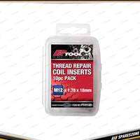 10 Pcs of PK Tool Thread Coil - Wire Thread Insert Set M12 x 1.78 x 18mm