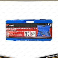 10 Pcs of PK Tool Extra Long Double Ratchet Head Ring Spanner Set with Adaptors