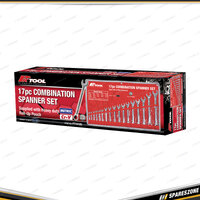 17 Pcs of PK Tool Metric Cr-V Combination Spanner Set - 12 Point Ring End