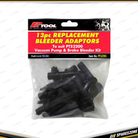 13 Pcs PK Tool Vacuum Pump & Brake Bleeder Adaptors Replacement Jars & Fittings