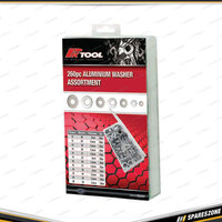 260 Pcs of PK Tool Aluminium Washer Assortment - with Multiple Sizes Washers