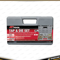 40 Pcs of PK Tool SAE Tap & Die Set - Long T Handle Adjustable Tap Wrench