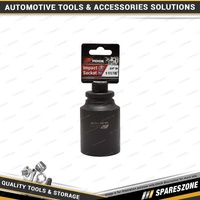 PK Tool 3/4" Drive Deep Impact Socket - 1-11/16" 6 Point Black Phosphate Finish