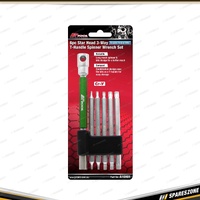 6 Pcs of PK Tool 3-Way T-Handle Spinner Wrench Set - Star Head Double Ended Bits