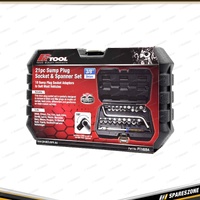 21 Pcs of PK Tool Sump Plug Socket & Spanner Set - with 19 Sump Plug Adaptors