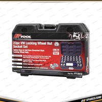 23 Pcs of PK Tool Spline Style Anti-Theft Locking Wheel Nut Socket Set for VW