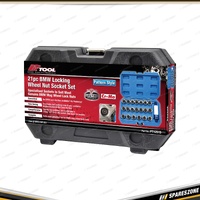 21 Pcs of PK Tool Pattern Style Anti-Theft Locking Wheel Nut Socket Set for BMW