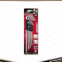 9 Pcs of PK Tool Extra Long Tamper Star Key Set - Magnetic Tips S2 Steel