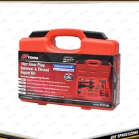 16Pc PK Tool Glow Plug Removal&Thread Repair Kit - Pulls Drills Repairs Threads
