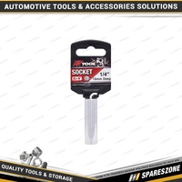 PK Tool 1/4" Drive Heavy Duty Deep Socket - 10mm 6 Point Cr-V & Chrome Finish