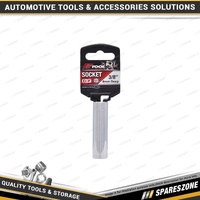 PK Tool 3/8" Drive Heavy Duty Deep Socket - 8mm 6 Point Cr-V & Chrome Finish