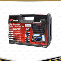 45 Pcs PK Tool Ratcheting Nutsert Rivet Tool Set - Durable HD Steel Construction