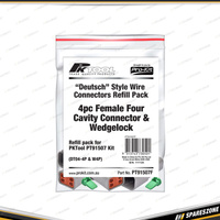 4 Pcs of PK Tool Female Four Cavity Connector & Wedgelock - to Suit PT91507