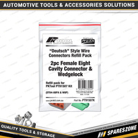 2 Pcs of PK Tool Female Eight Cavity Connector & Wedgelock - to Suit PT91507