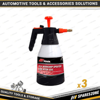 3 x PK Tool 1Ltr Heavy Duty Workshop Sprayers - Pump Up Action for Easy Spraying