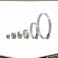 10 Pcs of PK Tool Hose Clamps - Fits Hoses 12-23mm with 8mm Stainless Steel Band