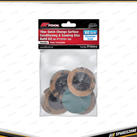 10 Pcs of PK Tool Roll Lock Style Sanding Discs - Zirconium Oxide 60 Grit