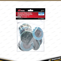 10 Pcs of PK Tool Roll Lock Style Sanding Discs - Non-Woven Aluminium Oxide Fine