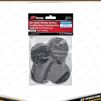 5 Pcs of PK Tool Roll Lock Style Sanding Discs - Non-Woven Super Coarse
