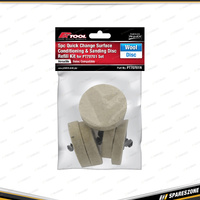 5 Pcs of PK Tool Roll Lock Style Sanding Discs - Non-Woven Wool Disc