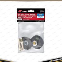 2 Pcs of PK Tool Roll Lock Style Sanding Disc Refil Pack - Disc Drill Adaptors
