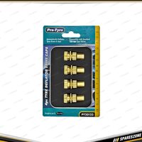 4 Pcs of Pro-Tyre Tyre Deflator Valve Caps - Simply Thread onto Valve Stems