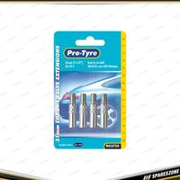 4 Pcs of Pro-Tyre 1-1/4 Inch Chrome Valve Extensions - Vehicle Accessories