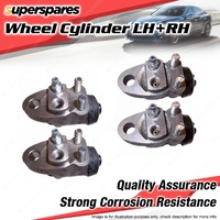 4 LH+RH Front Wheel Cylinders for Nissan Patrol G60 4.0L I6 1973-01/1977 25.40mm