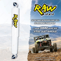 RAW 4x4 4 Inch Big Bore Steering Damper for Nissan Patrol GU Y61 Wagon 2000 on