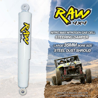 RAW 4x4 4 Inch Steering Damper for Nissan Patrol GQ Y60 SWB LWB Wagon 1987-1989