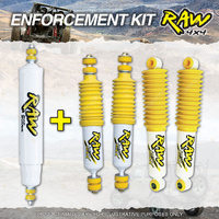 Raw 4x4 Nitro Max Shocks + Steering Damper for NISSAN PATROL GQ Y60 1992-05/1999
