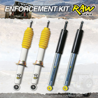 Front + Rear 40mm RAW 4x4 Predator Shock Absorbers for Isuzu MU-X LS
