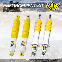 Front + Rear 50mm RAW 4x4 Nitro Max Shock Absorbers for Nissan Navara NP300