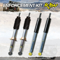 Front + Rear 40mm RAW 4x4 Predator Shock Absorbers for Isuzu MU-X LS 2013-On
