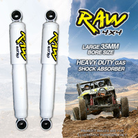 2 x Front STD RAW 4x4 Gas Charged Shock Absorbers for Land Rover 80 88 109 WB