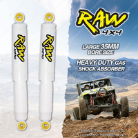 2 x Rear 50mm Lift RAW 4x4 Nitro Shock Absorbers for Mitsubishi Pajero NH NJ