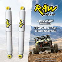 2 x Rear 50mm Lift RAW 4x4 Nitro Shock Absorbers for Nissan Navara D40