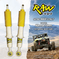2 x Front 50mm Lift RAW 4x4 Nitro Max Shock Absorbers for Toyota Landcruiser 200