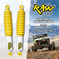 Rear 50mm RAW 4x4 Nitro Max Shock Absorbers for Toyota Hilux Revo GUN125 GUN126