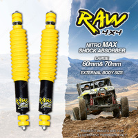 Front 50mm RAW 4x4 Nitro Max Shock Absorbers for Toyota Landcruiser VDJ76 VDJ79