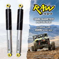 2 x Rear 50mm Lift RAW 4x4 Predator Shock Absorbers for Nissan Navara D40 ALL