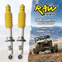 2 x Front 50mm Lift RAW 4x4 Predator Shock Absorbers for Toyota Prado 90 Series