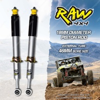 2 x Front 40mm Lift RAW 4x4 Predator Silver BODY Shock Absorbers for Mazda BT50